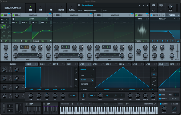 Complete reese bass patch in Serum 2