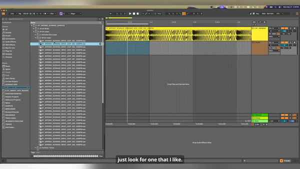 Choose loops by the job that is missing in Ableton Live.