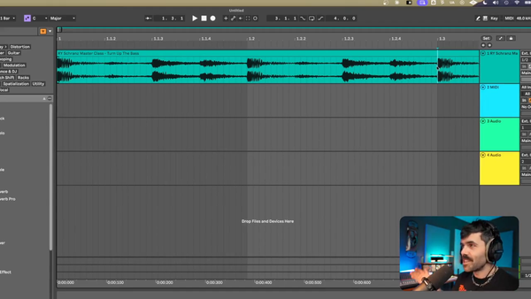 Set up an arrangement roadmap from a reference in Ableton Live.