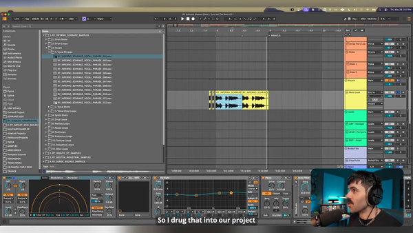 Prepare one vocal as the track’s recurring theme in Ableton Live.