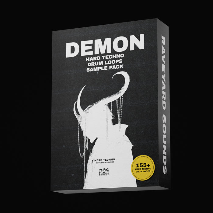 Demon Hard Techno Drum Loops Sample Pack - 155 Loops