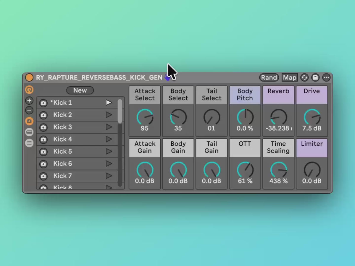 Rapture Kick Generators animated product artwork