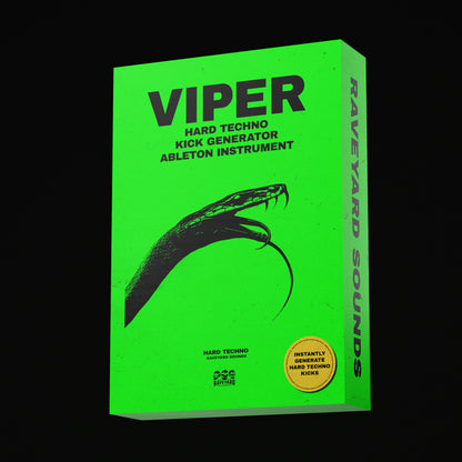 VIPER Hard Techno Kick Generator - Ableton Live Suite 11.3.10+